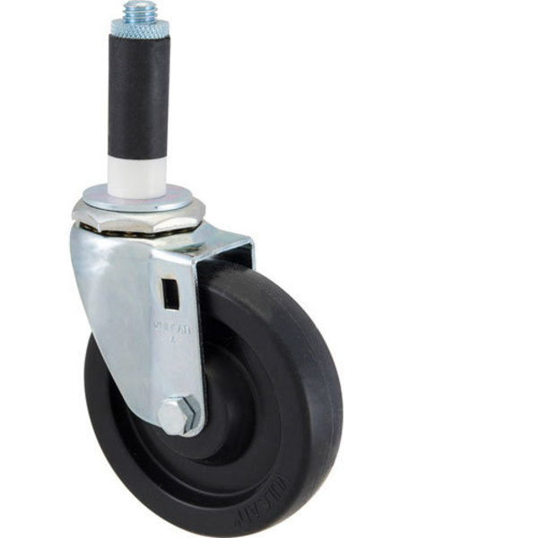 Component Hardware Caster, Stem (4"Od, Swvl, Black) C13-1140